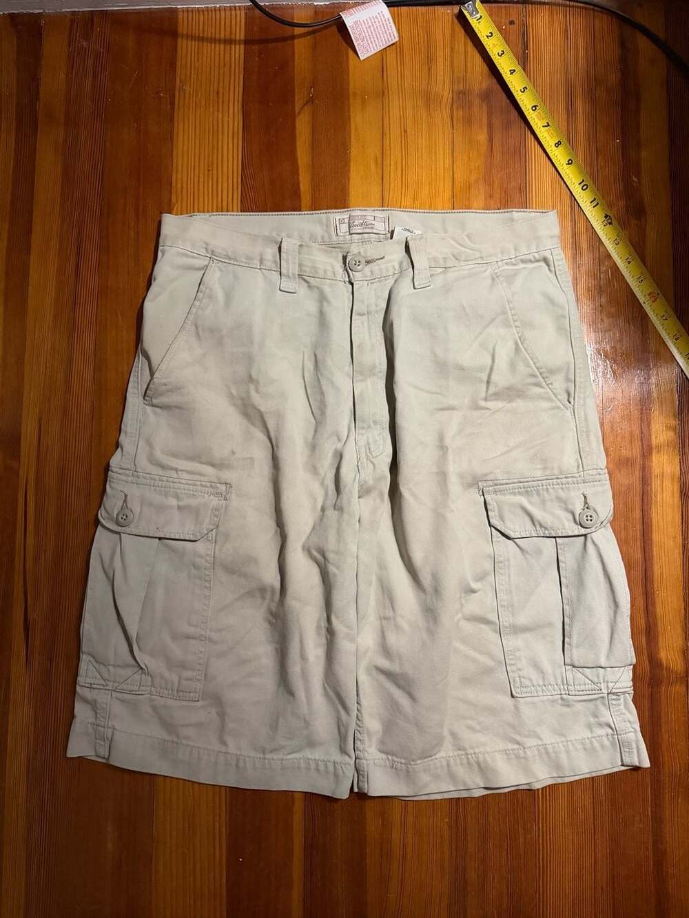 Levi Strauss Signature Men's Khaki Cargo Shorts Size 34